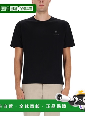 1h可退 香港直邮premiata 男士 带LogoT恤 PA1028BLACK black黑色