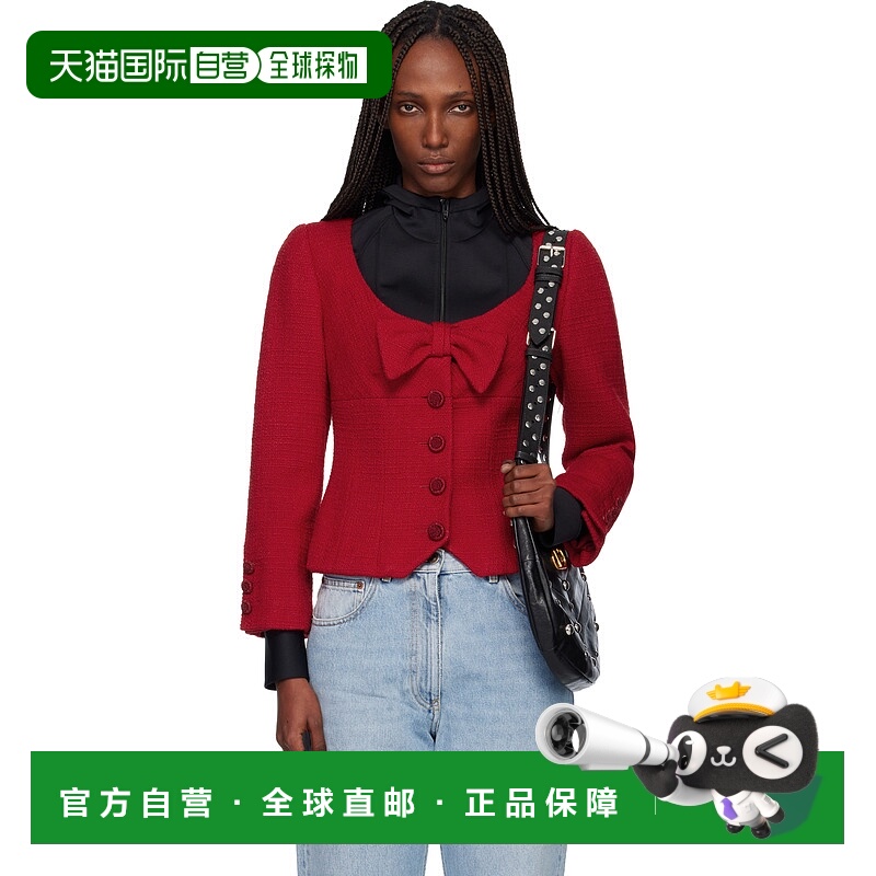 香港直邮valentino 华伦天奴 女士 红色夹克 7B0CE4X590Y