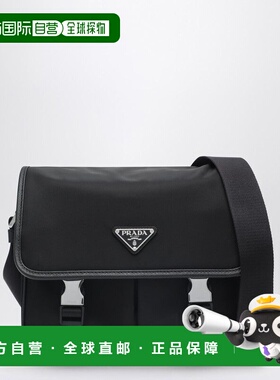 1h可退 香港直邮Prada 普拉达 男士 黑色小牛皮肩包(RENYLON) 2VD