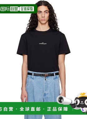 香港直邮Maison Margiela 马丁 马吉拉 男士 黑色 Distorted Logo