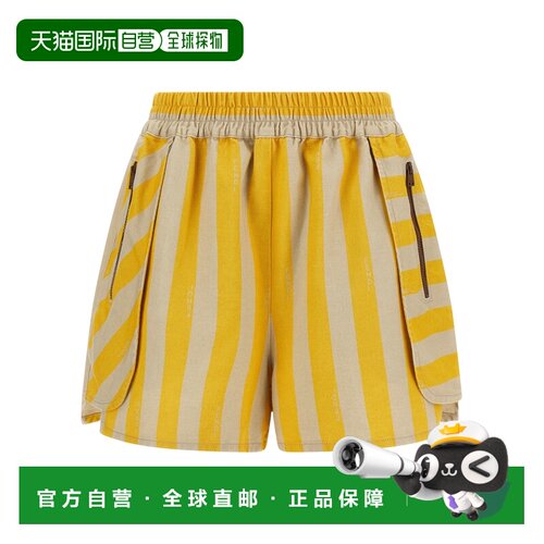 1h可退 香港直邮FENDI 女士短裤 FLP896AOHUF1W0T SS2026 黄色 松