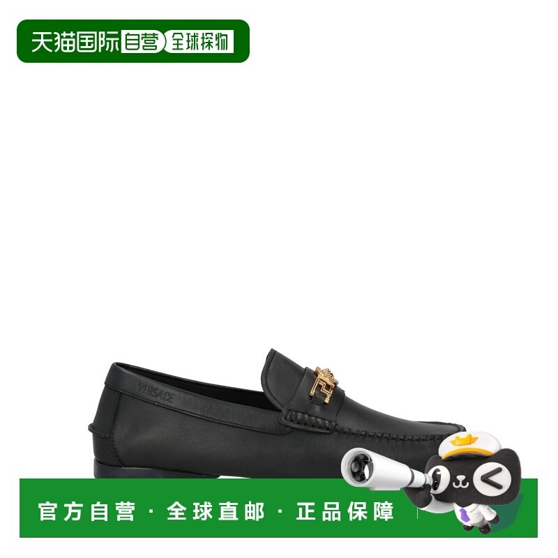香港直邮versace 范思哲 男士 乐福鞋 black黑色 舒适时尚男鞋,流行男鞋,乐福鞋（豆豆鞋）,淘宝优惠券,粉丝福利购,淘宝优惠卷
