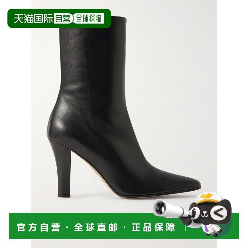1h可退 美国直邮The Row 女士 Mona 皮质短靴 F1718L57A black黑
