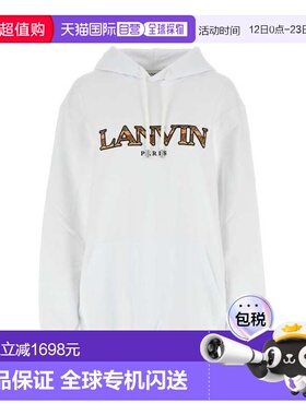 1h可退 香港直邮Lanvin 朗雯 女士 白色棉质运动衫 RWHO09J209A23