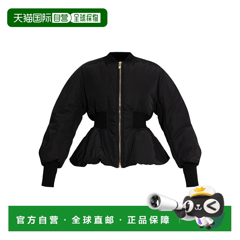 1h可退 香港直邮alaia 女士 拉鍊飛行員夾克 AA9V1182W120C