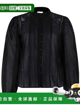 香港直邮Isabel Marant Grecie 泡泡袖衬衫 HT0678FAC3J05E