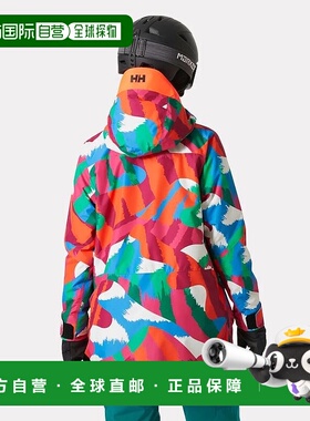 自营欧洲直邮Helly Hansen 女士红色拼色聚酰胺白墙LIFALOFT™3.0
