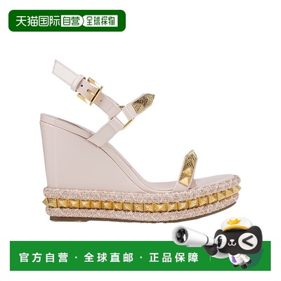 香港直邮Christian Louboutin 露趾厚底坡跟凉鞋 3210806_