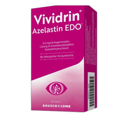 欧洲直邮Vividrin过敏结膜炎止痒眼药水滴眼液20支效期至26年8月