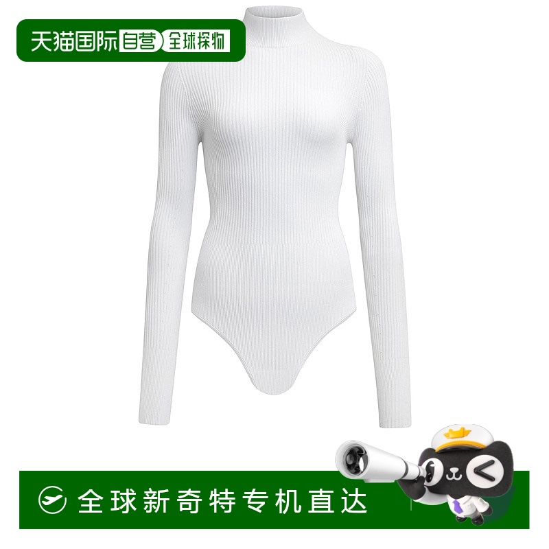 1h可退 香港直邮Alaia 女士 长袖连体衣 9B0330K017A white白色