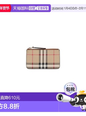 欧洲直邮BURBERRY 女士钱包8094428A7026卡包收纳拉链女包博柏利