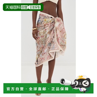 香港直邮ZIMMERMANN 舒适时尚 女士 印花棉质泳装 Pareo 1h可退