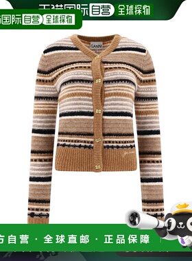 欧洲直邮GANNI 女士针织毛衣开衫羊毛长袖针织衫K2235177