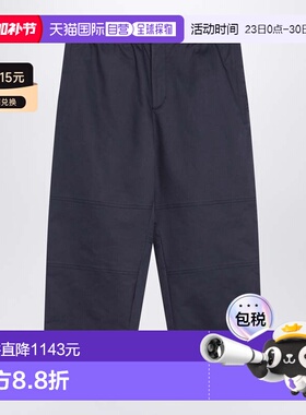 香港直邮moncler 男士 蓝色棉质华达呢裤子 2A00001598EC786