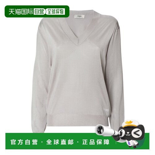 1h可退 欧洲直邮FENDI 女士针织衫 FZXF24AW4VF1W0M SS2026 灰色