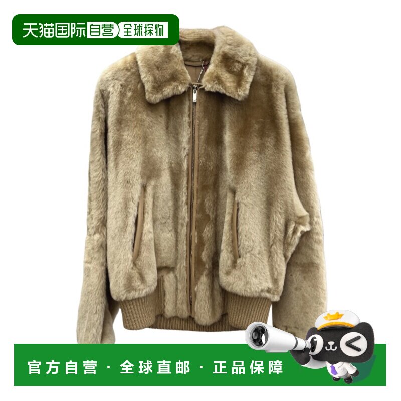 香港直邮Max Mara 长袖人造皮草 6416015206毛领外套
