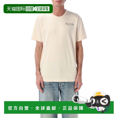 香港直邮SPORTY & RICH 男士 RICH VENDOME 运动T恤 TO04365232WH
