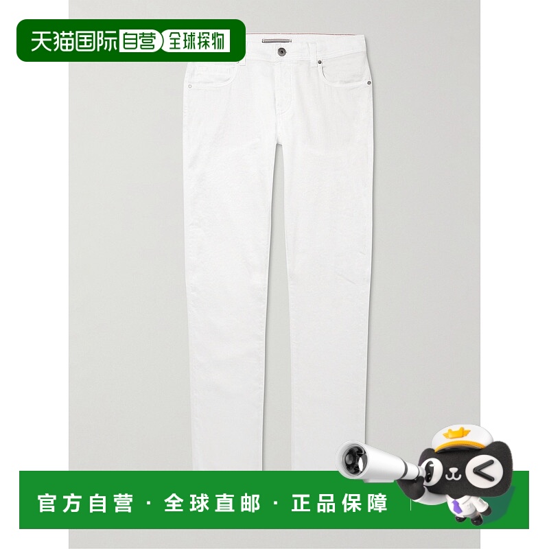 香港直邮Loro Piana 诺悠翩雅 男士 修身亚麻混纺斜纹布裤子 FAI1