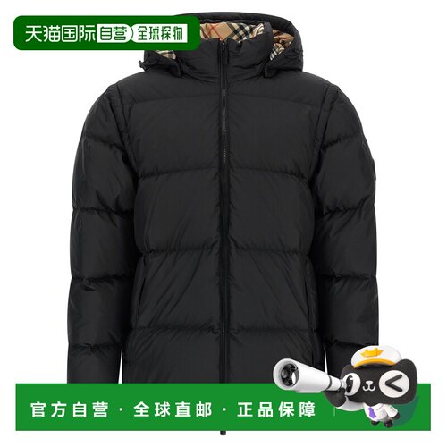香港直邮BURBERRY 男士外套 8112660BLACK AW2025 黑色 'Bideford