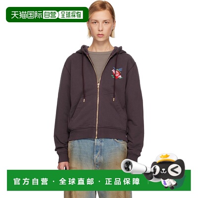 1h可退 香港直邮Casablanca 女士 紫色 Dragonfly Floral Embroid