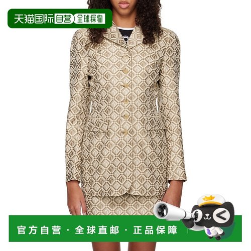 香港直邮Marine Serre 提花西装外套 J096SS23W