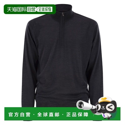 1h可退 香港直邮John Smedley 男士 BARROW 高领半拉链套头衫 BAR