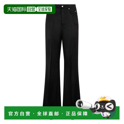 1h可退 欧洲直邮RICK OWENS 男士休闲裤 RR01F2335K09 SS2026 黑