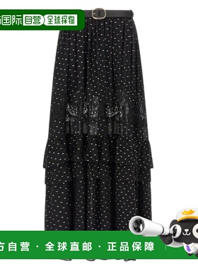 1h可退 香港直邮Self-Portrait 女士 全新 黑色半身裙 RS26196XSK
