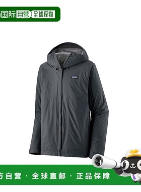 自营欧洲直邮Patagonia Torrentshell 3L系列男士深灰色聚酯纤维
