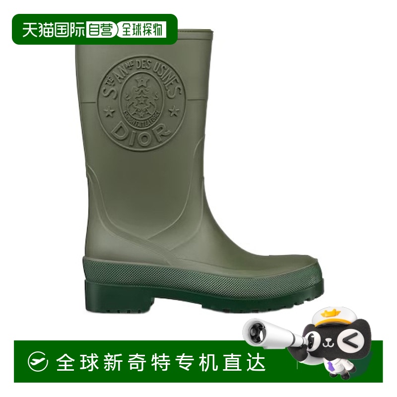 香港直邮Dior 徽标长筒靴 KCI882RUB迪奥雨靴