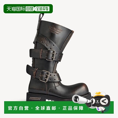 欧洲直邮自营Balenciaga巴黎世家 Venom女士棕色小牛皮高筒靴