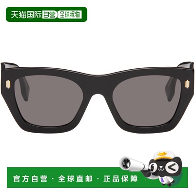 1h可退 香港直邮Fendi 芬迪 男士 黑色太阳镜 FE40100IM5301ASHIN