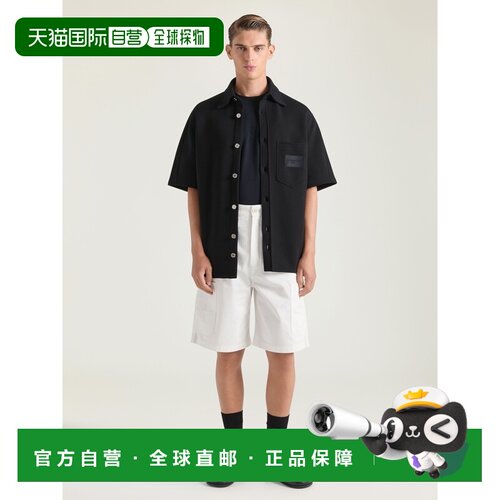 自营欧洲直邮Givenchy纪梵希 男士白色人字纹牛仔工装短裤休闲裤