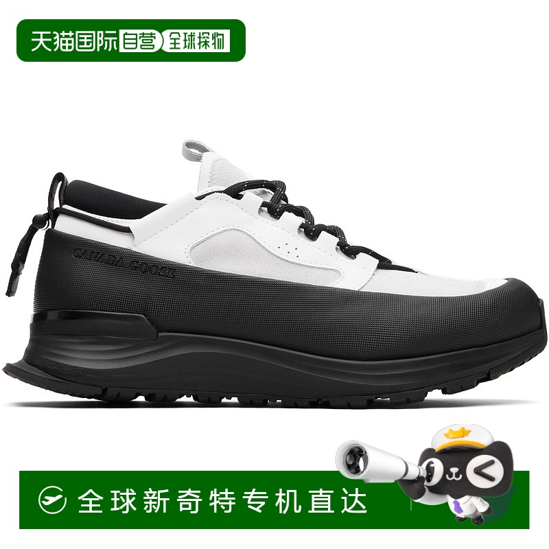 1h可退 香港直邮Canada Goose 加拿大鹅 男士 白色 & 黑色 Glacie