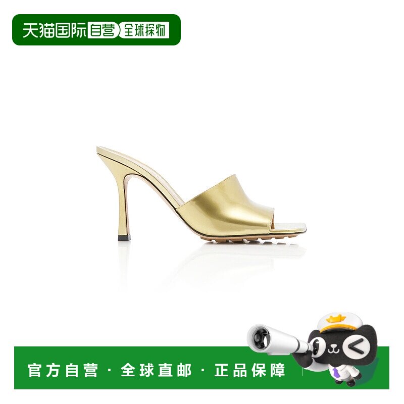 1h可退 香港直邮Bottega Veneta 葆蝶家 女士 镜面弹力皮质凉拖凉