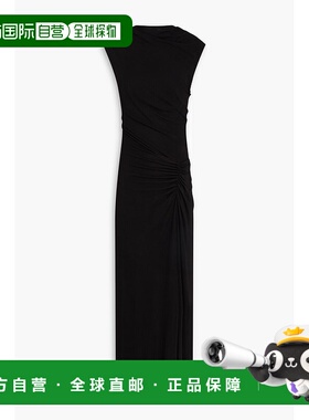 1h可退 香港直邮Simkhai 女士 褶皱针织长款连衣裙 2241075JSOLID