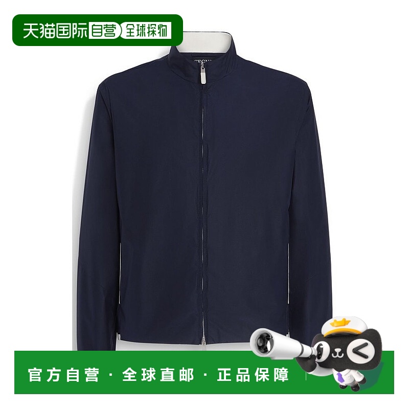 1h可退 香港直邮Zegna 杰尼亚 男士 高領拉鍊夾克 UFTA8A9FCT505B