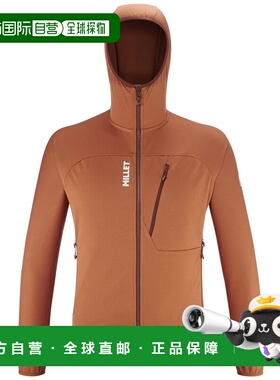 自营欧洲直邮Millet觅乐 LOKKA III 橙色 男款抓绒衣夹克