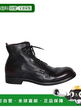 1h可退 欧洲直邮officine creative 高帮男士系带靴子时尚男鞋