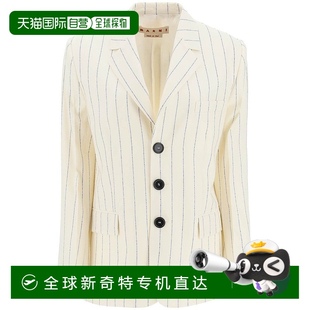 女士 單排扣西裝 香港直郵Marni 外套 GIMA0182U0UTW9 瑪尼 1h可退