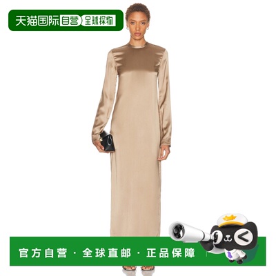1h可退 toteme 女士 长款缎面连衣裙 261WRD0366FB0546