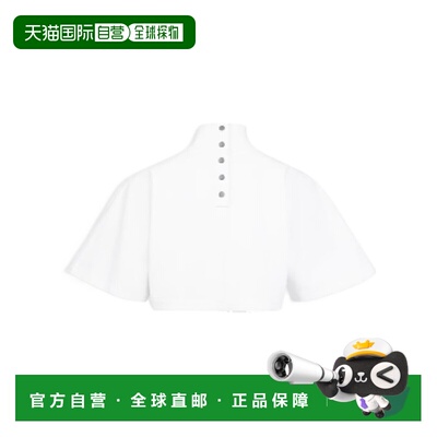 香港直邮ALAIA 女士衬衫 AA9H0455J103D000 AW2026 白色 高领T恤