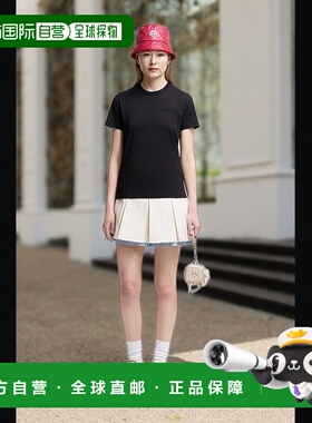 欧洲直邮MONCLER (2025新品) T-shirt en coton à logo et perle