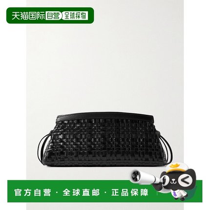 1h可退 香港直邮Staud 女士 Maude 编织皮革手包 H26R3010WFBLK