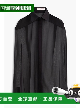 1h可退 香港直邮Valentino 华伦天奴 女士 真丝雪纺衬衫 B0AB5L02