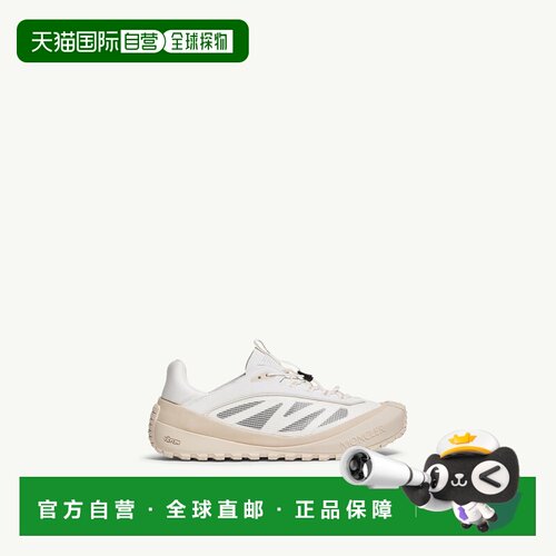 自营欧洲直邮MONCLER盟可睐 Trailgrip LP女士白色牛皮革系带运动