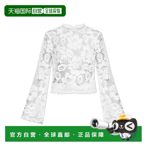 香港直邮SELF-PORTRAIT 女士T恤 SS26007TW SS2026 白色 长袖T恤