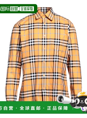 1h可退 香港直邮Burberry 巴宝莉 男士 花纹衬衫 orange橙色 舒适