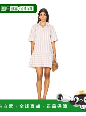 1h可退 香港直邮Simkhai 女士 Cris 衬衫式连衣裙 4251200CAPSTRI