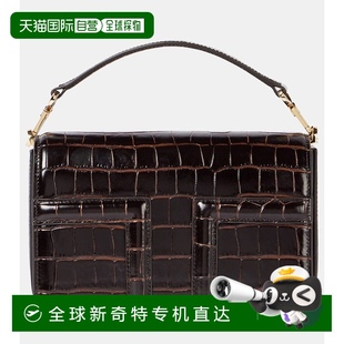1小時(shí)內(nèi)可退 女士 Flap 香港直郵TOTêME 迷你鱷魚皮革感手提包